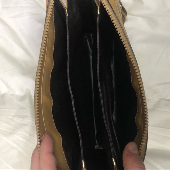 Vintage Celine Triomphe Macadam Crossbody Bag Coated Canvas/Leather - Picture 3 of 9